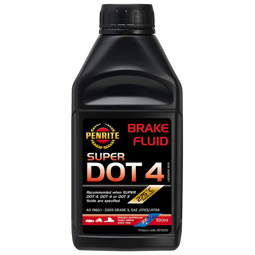 Buy Penrite Super Dot 4 Brake Fluid - 500ml $11.90 at Sunbury Auto