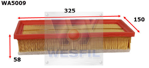 Wesfil Air Filter - WA5009 (A1689)
