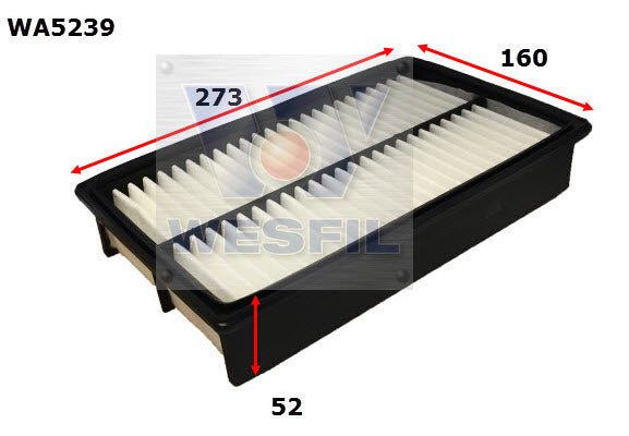 Wesfil Air Filter - WA5239 (A1800)
