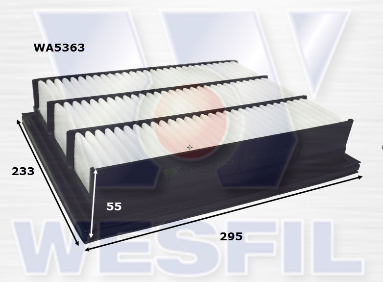 Wesfil Air Filter - WA5363 (A1865)