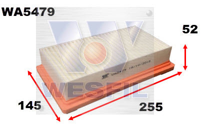 Wesfil Air Filter - WA5479 (A1964)