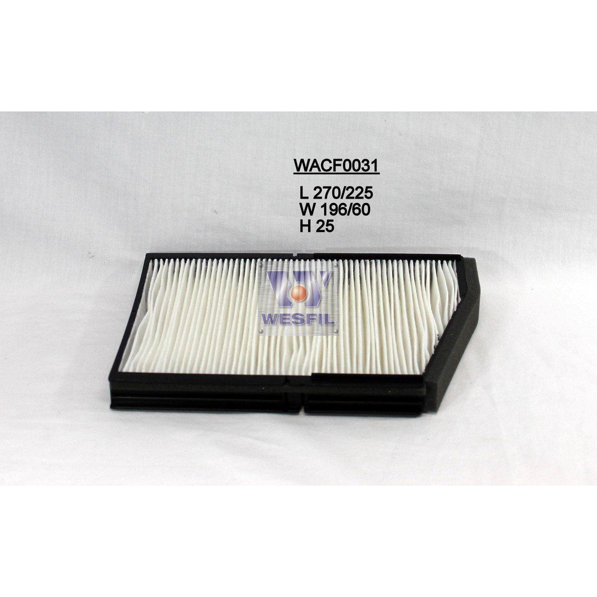 Wesfil Cabin/Pollen Air Filter - WACF0031 - RCA123P - A1 Autoparts Niddrie
- 1