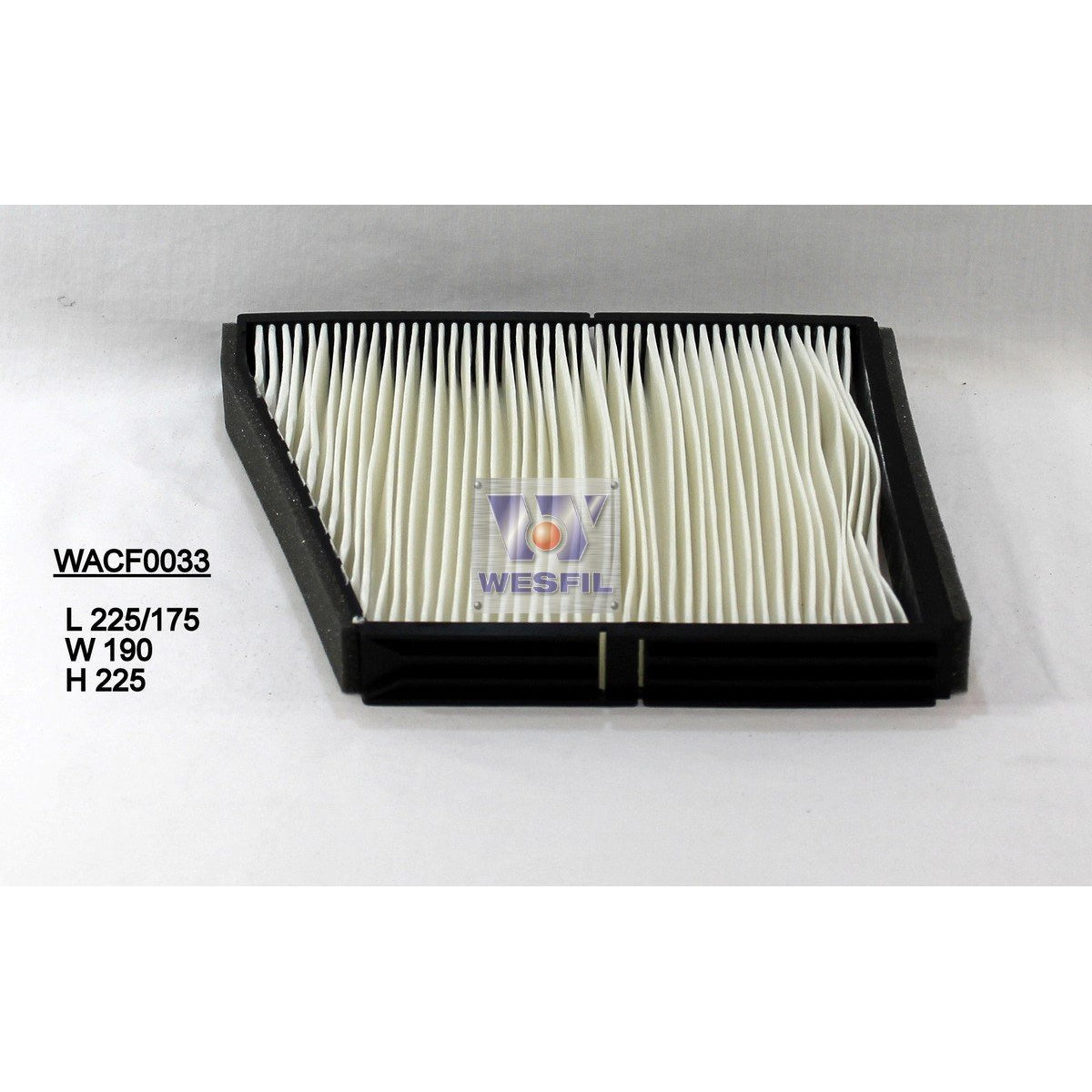 Wesfil Cabin/Pollen Air Filter - WACF0033 - RCA124P - A1 Autoparts Niddrie
- 1
