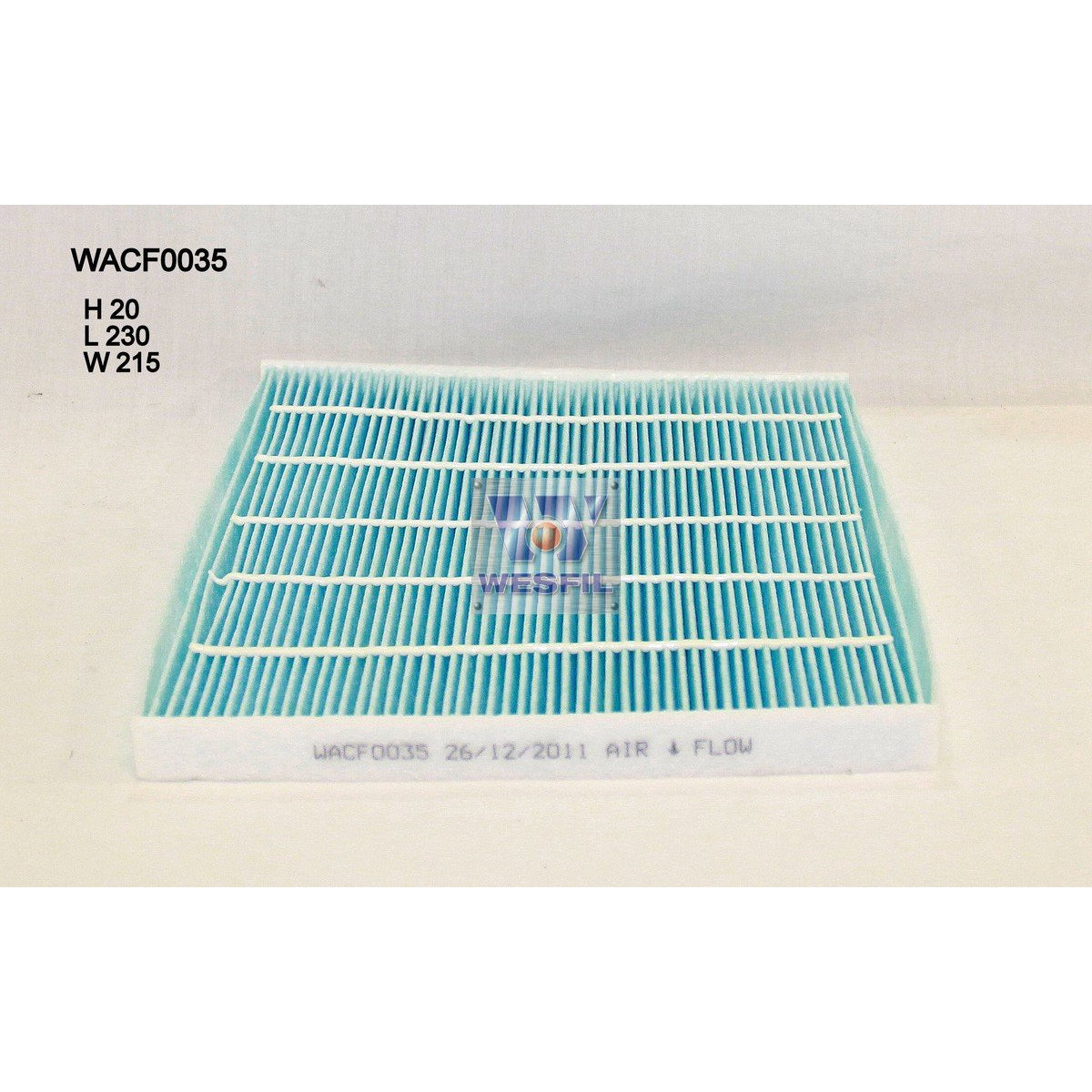 Wesfil Cabin/Pollen Air Filter - WACF0035 - RCA137P - A1 Autoparts Niddrie
- 1