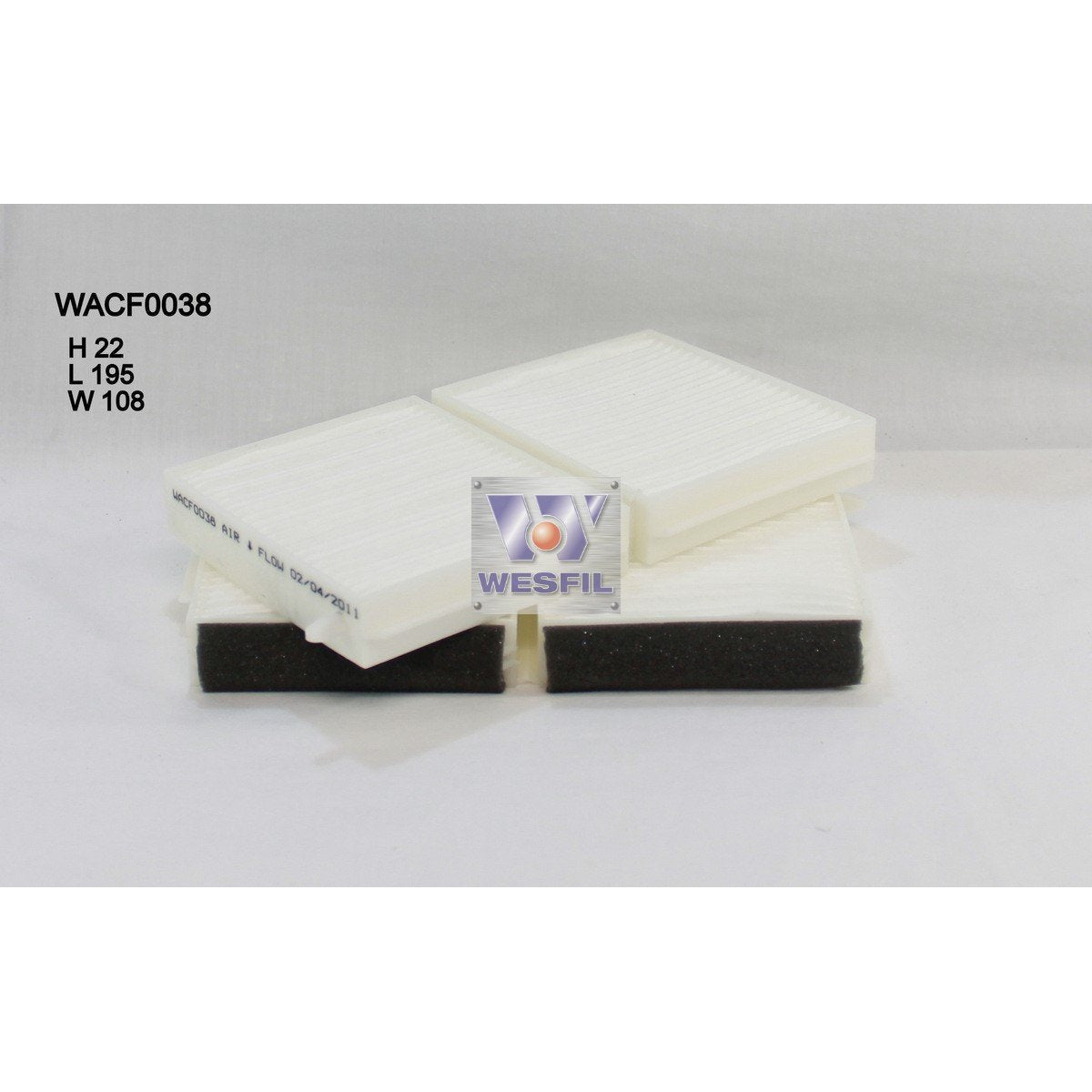Wesfil Cabin/Pollen Air Filter - WACF0038 - RCA102P - A1 Autoparts Niddrie
- 1