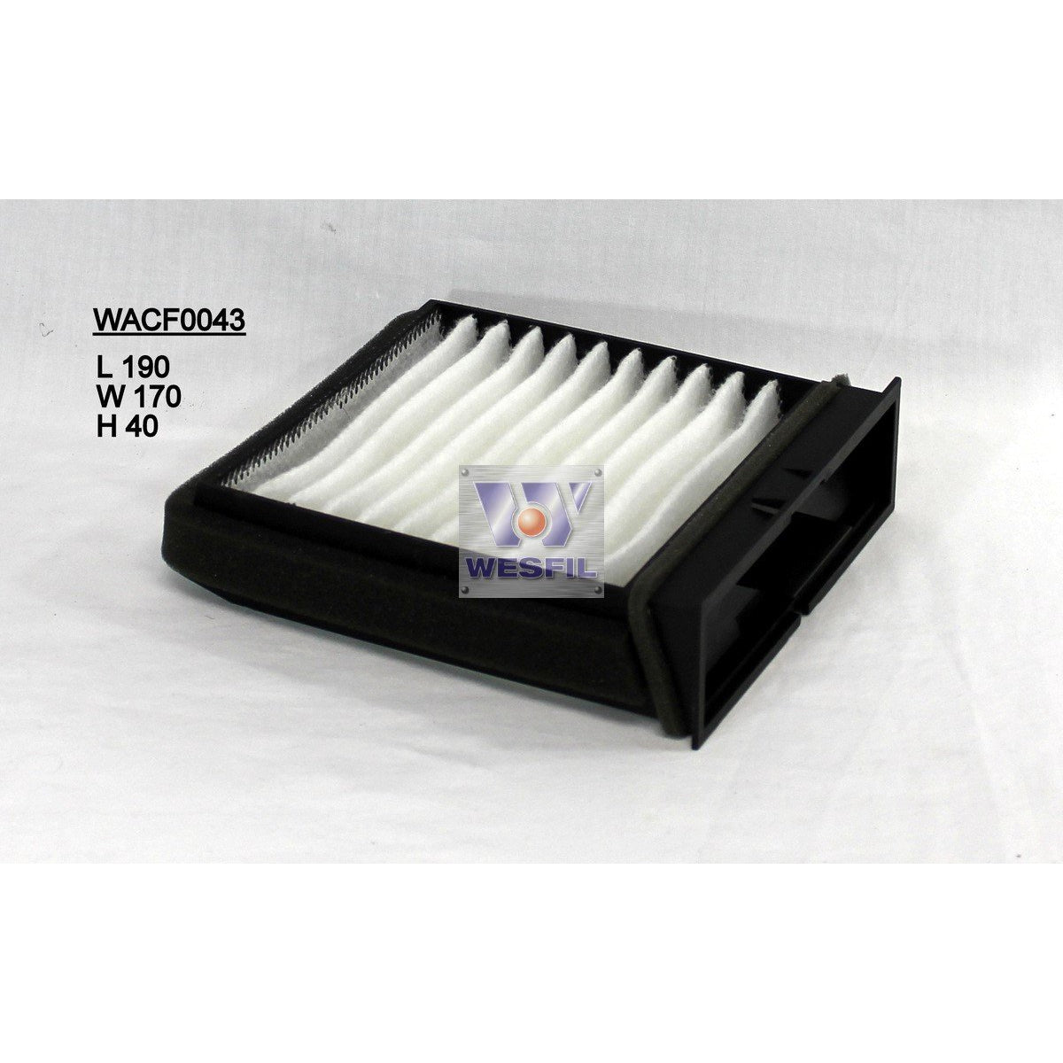 Wesfil Cabin/Pollen Air Filter - WACF0043 - A1 Autoparts Niddrie
- 1