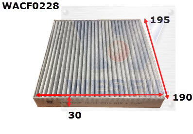 Wesfil Cabin/Pollen Air Filter - WACF0228 - RCA391MS