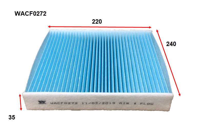 Wesfil Cabin/Pollen Air Filter - WACF0272