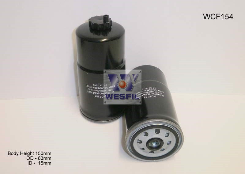 Wesfil Diesel Fuel Filter - WCF154 (Z941)