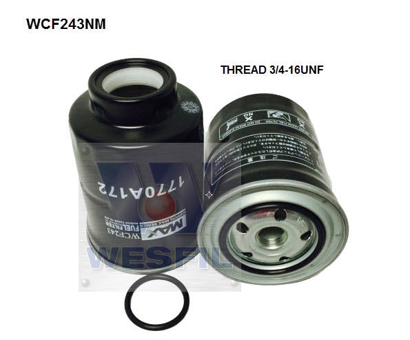 Wesfil Diesel Fuel Filter - WCF243NM (Z884)