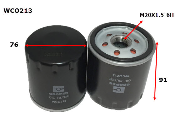 Wesfil Oil Filter - WCO213NM (Z999)