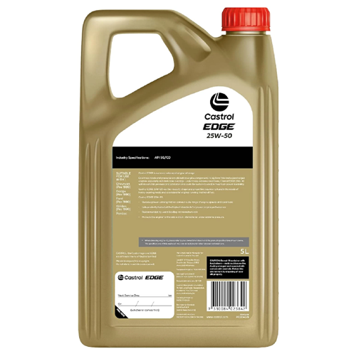 Castrol Edge 25W50 Engine Oil - 5 Litre (3383419)