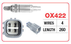 Goss Oxygen Sensor - 4 Wire - Toyota Aurion - OX422