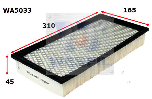 Wesfil Air Filter - WA5033 (A1659)