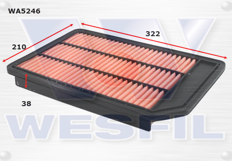 Wesfil Air Filter - WA5246 (A1843)