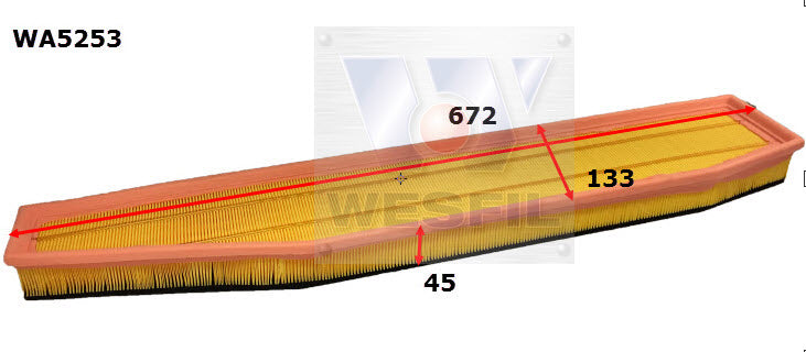 Wesfil Air Filter - WA5253 (A1882)