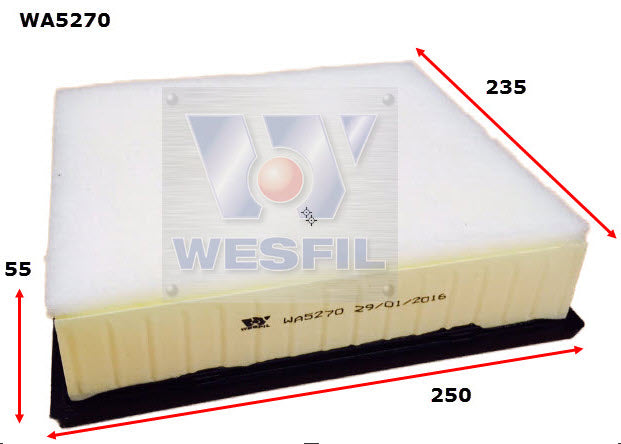 Wesfil Air Filter - WA5270 (A1828)