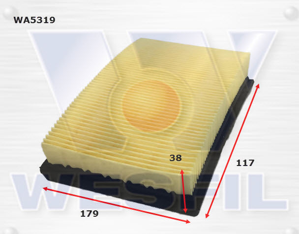 Wesfil Air Filter - WA5319 (A1835)