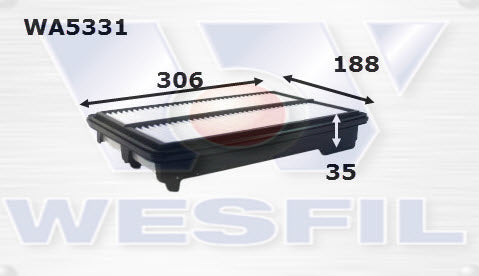 Wesfil Air Filter - WA5331 (A1823)