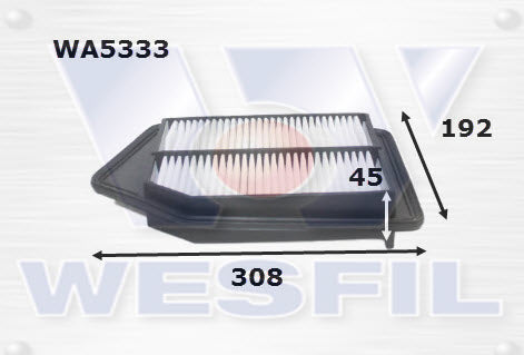 Wesfil Air Filter - WA5333 (A1824)