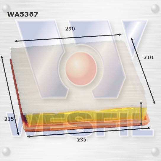 Wesfil Air Filter - WA5366 (A1878)