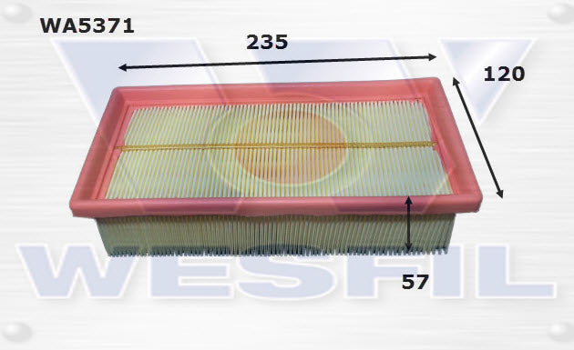 Wesfil Air Filter - WA5371 (A1864)