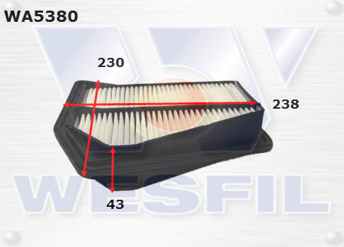 Wesfil Air Filter - WA5380 (A1863)