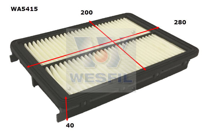 Wesfil Air Filter - WA5415 (A1966)