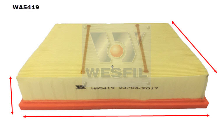 Wesfil Air Filter - WA5419 (A1982)