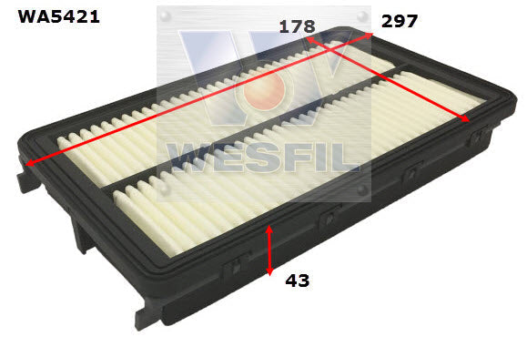 Wesfil Air Filter - WA5421 (A1890)