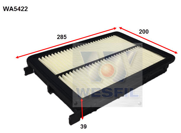 Wesfil Air Filter - WA5422 (A1918)