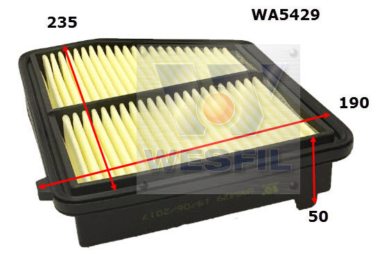 Wesfil Air Filter - WA5429 (A1997)