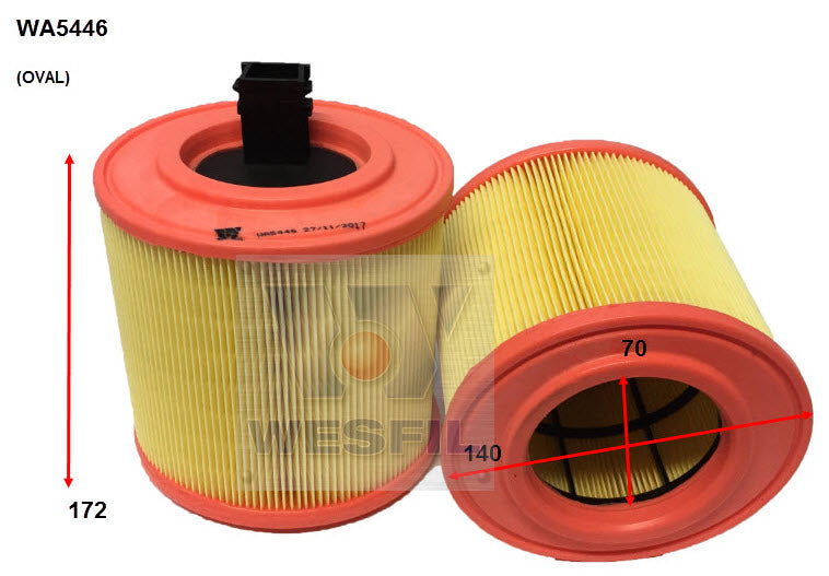 Wesfil Air Filter - WA5446 (A1953)