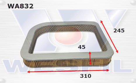 Wesfil Air Filter - WA832 (A472)