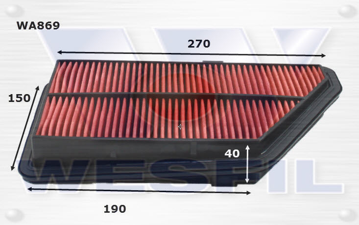 Wesfil Air Filter - WA869 (A1224)