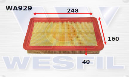 Wesfil Air Filter - WA929 (A1364)