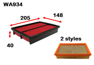 Wesfil Air Filter - WA934 (A1272)