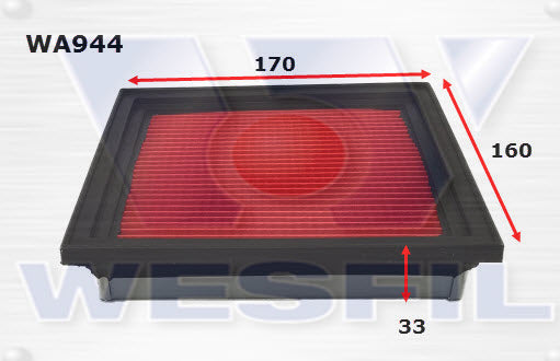 Wesfil Air Filter - WA944 (A1348)