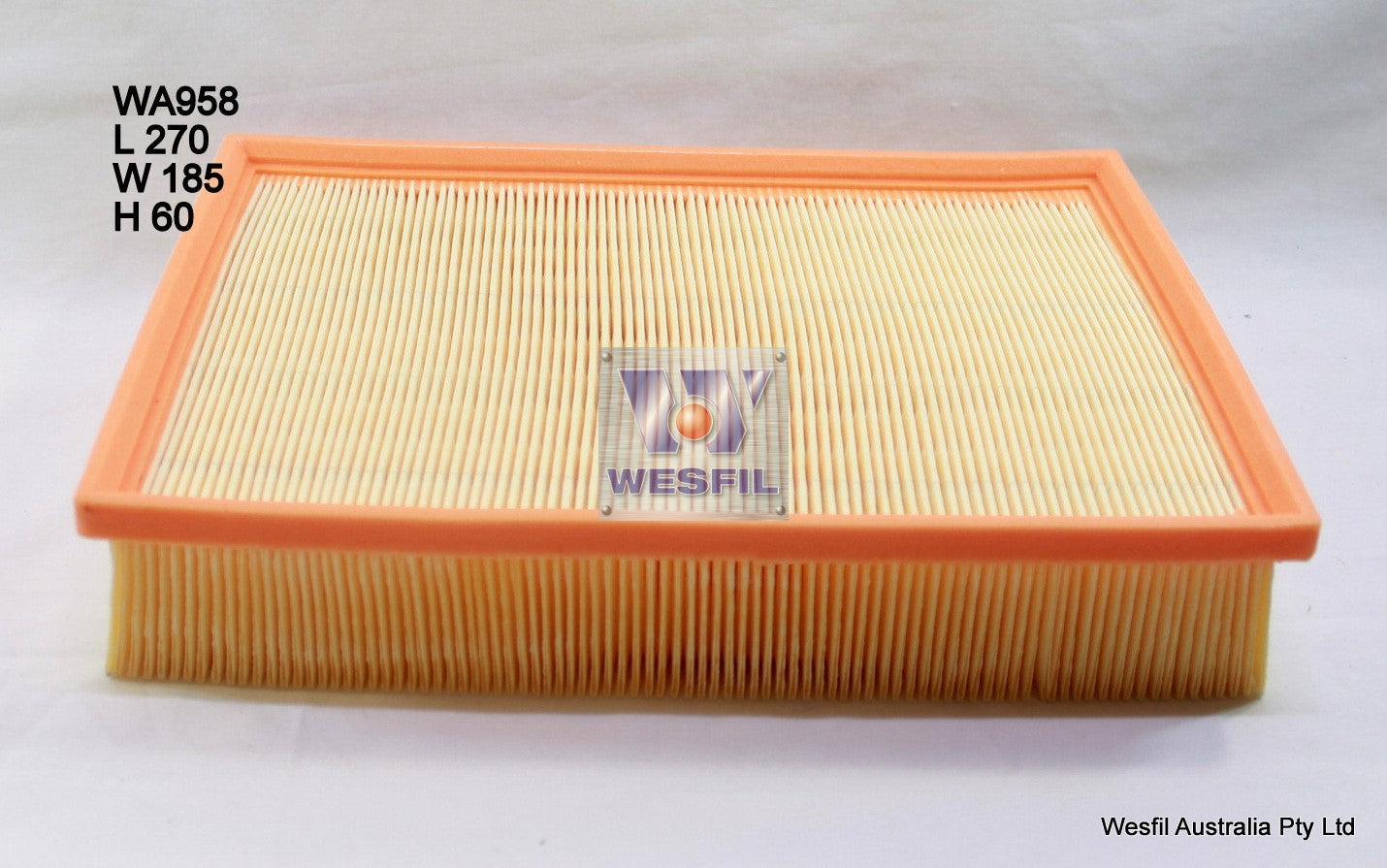 Wesfil Air Filter - WA958 (A1709)