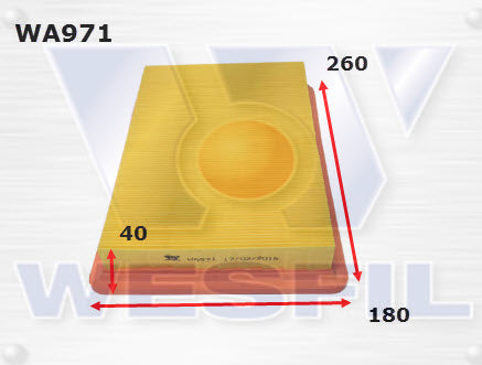 Wesfil Air Filter - WA971 (A1352)