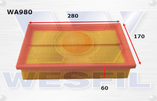 Wesfil Air Filter - WA980 (A1676)