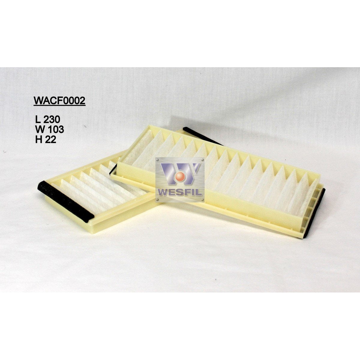 Wesfil Cabin/Pollen Air Filter - WACF0002 - RCA193P - A1 Autoparts Niddrie
 - 1