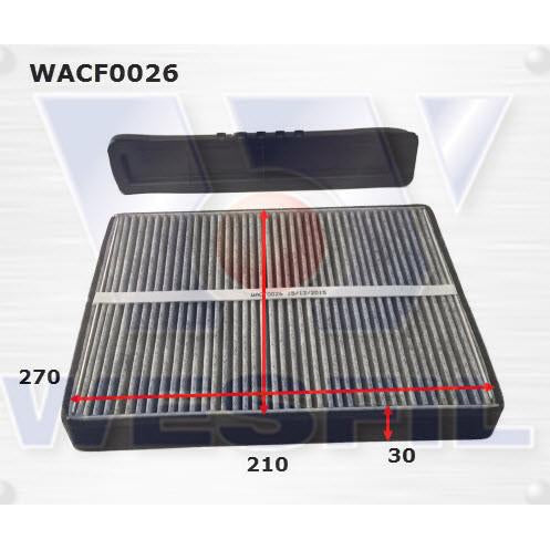 Wesfil Cabin/Pollen Air Filter - WACF0026 - RCA100C - A1 Autoparts Niddrie
 - 1