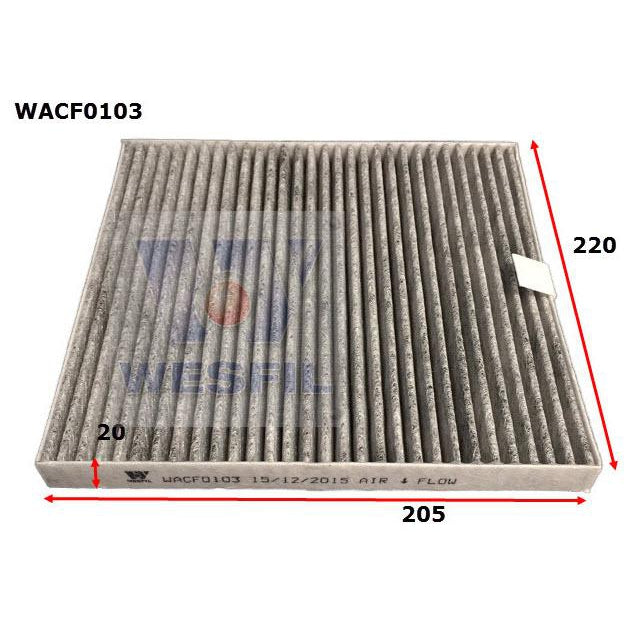 Wesfil Cabin/Pollen Air Filter - WACF0103 - RCA288P