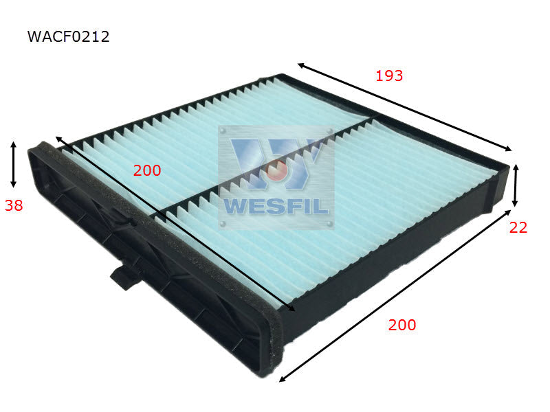 Wesfil Cabin/Pollen Air Filter - WACF0212 - RCA323P