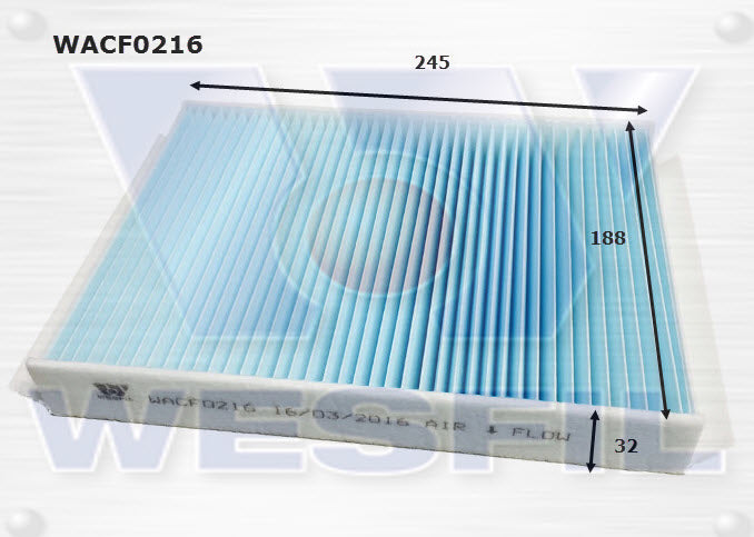 Wesfil Cabin/Pollen Air Filter - WACF0216 - RCA335P