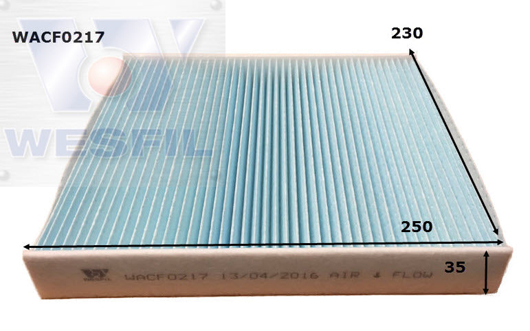 Wesfil Cabin/Pollen Air Filter - WACF0217 - RCA274C