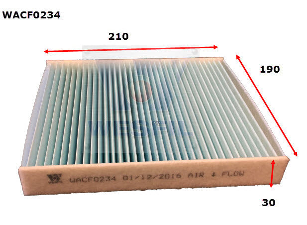 Wesfil Cabin/Pollen Air Filter - WACF0234
