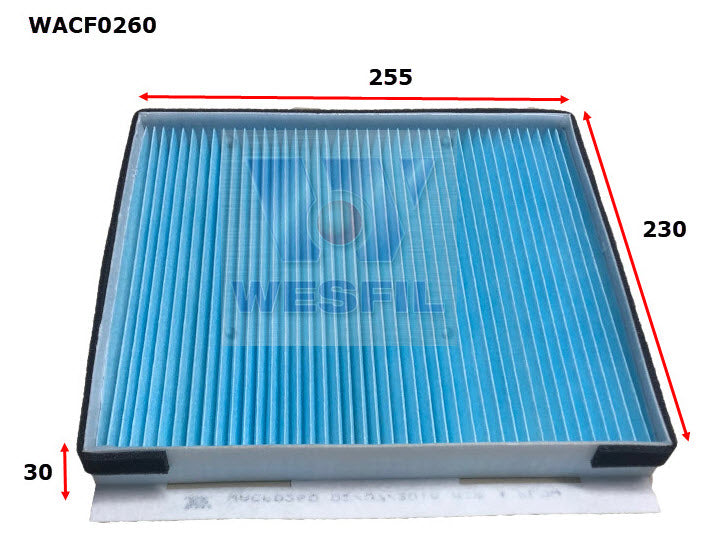 Wesfil Cabin/Pollen Air Filter - WACF0260 - RCA394P