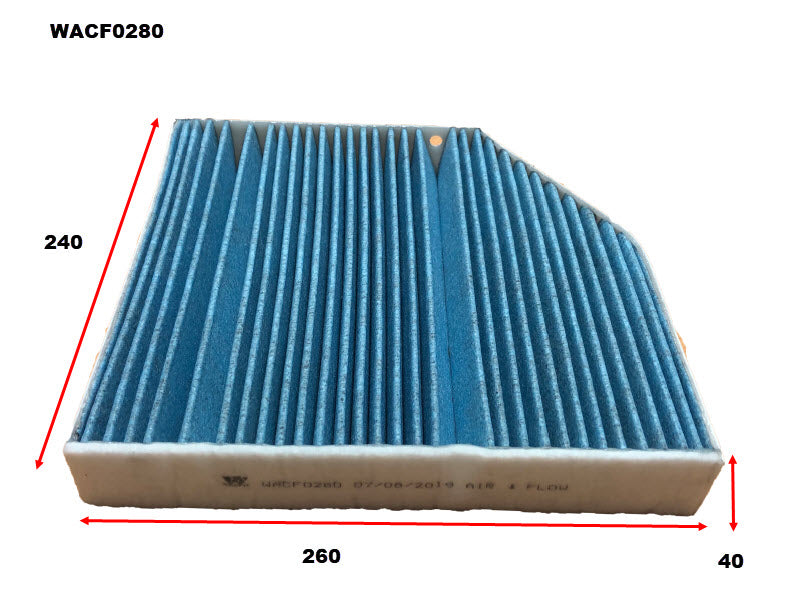 Wesfil Cabin/Pollen Air Filter - WACF0280 - RCA404MS